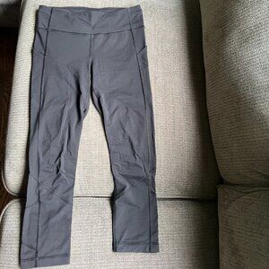Lululemon Pace Rival 22" Crop Black Leggings Size 6